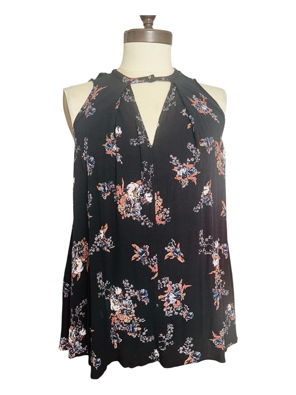 Free People Tree Swing Floral Fairy Boho Whimsygoth Mini Dress Pockets Blk SZ XS - Picture 3 of 10